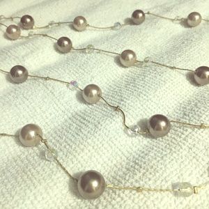 Lia Sophia gold pearl necklace